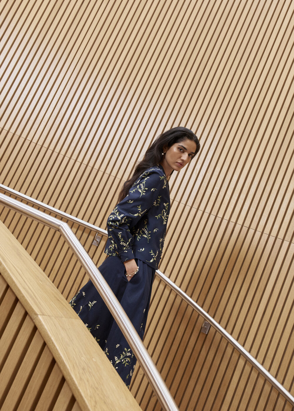 Annie Floral Embroidered Top, Midnight Multi, hi-res