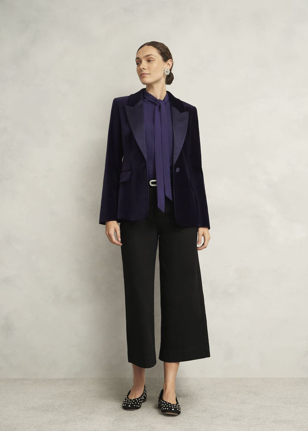 Gabrielle Blouse, Midnight Purple, hi-res