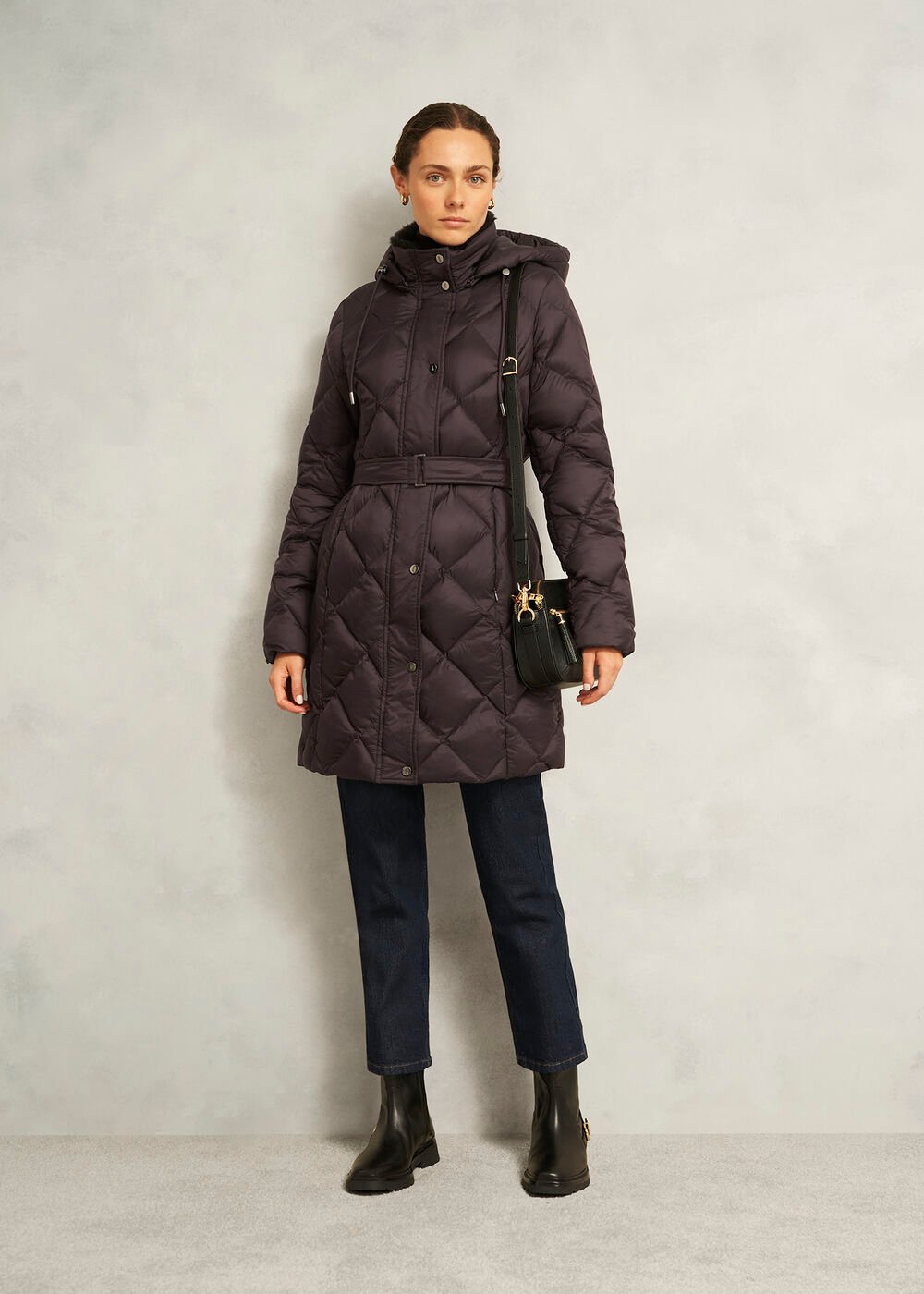 Petite Lumi Puffer, Deep Brown, hi-res