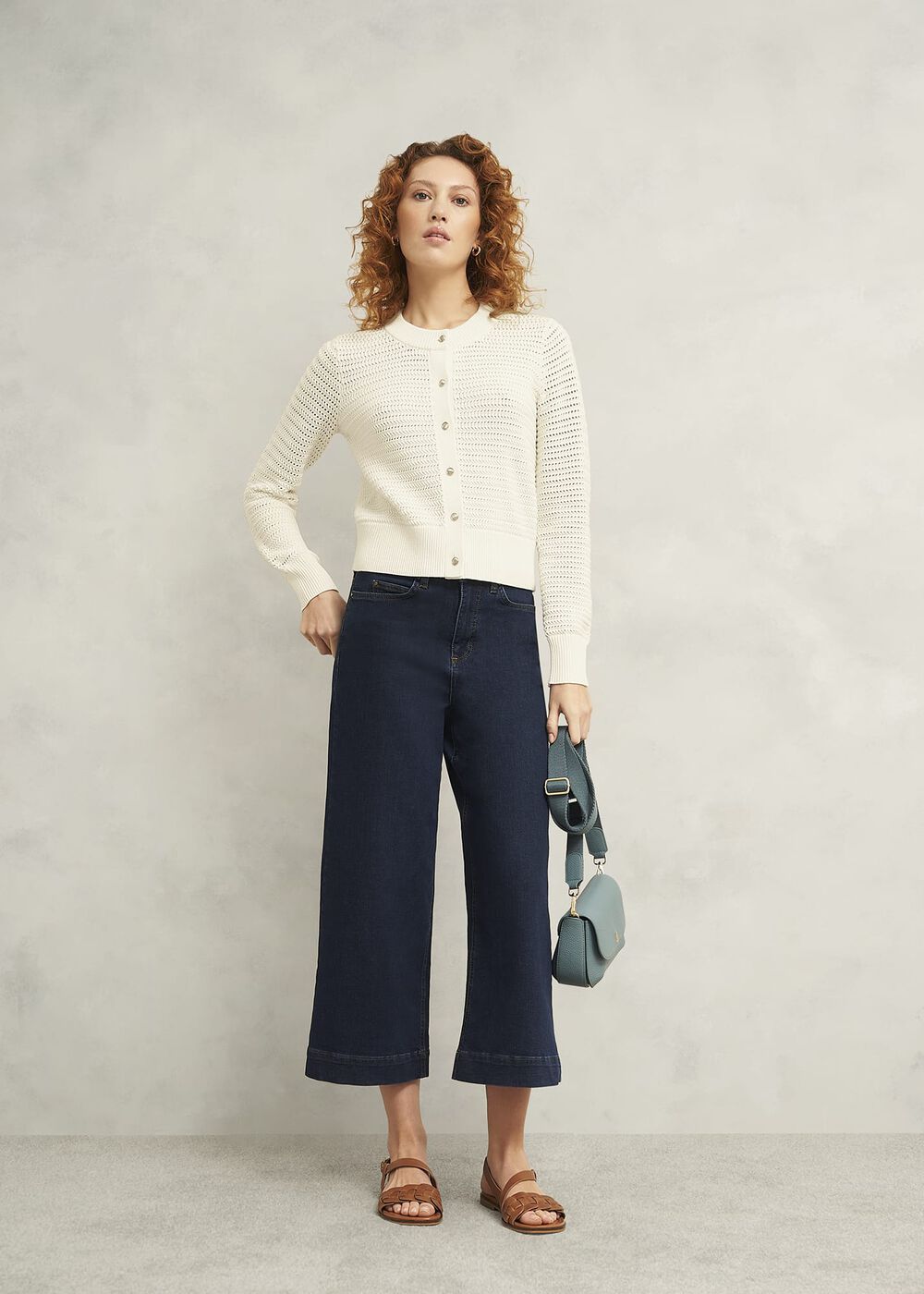 Felicity Cotton Cardigan, Warm Ivory, hi-res