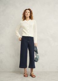 Felicity Cotton Cardigan, Warm Ivory, hi-res