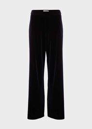 Viviene Velvet Pants, Black, hi-res