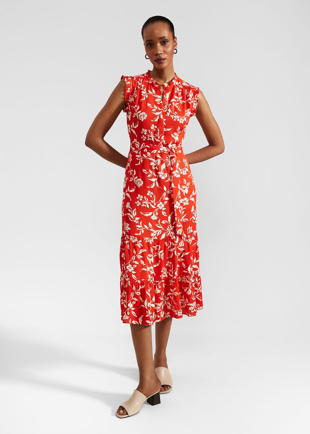 Petite Elsa Dress, Red Buttercream, hi-res