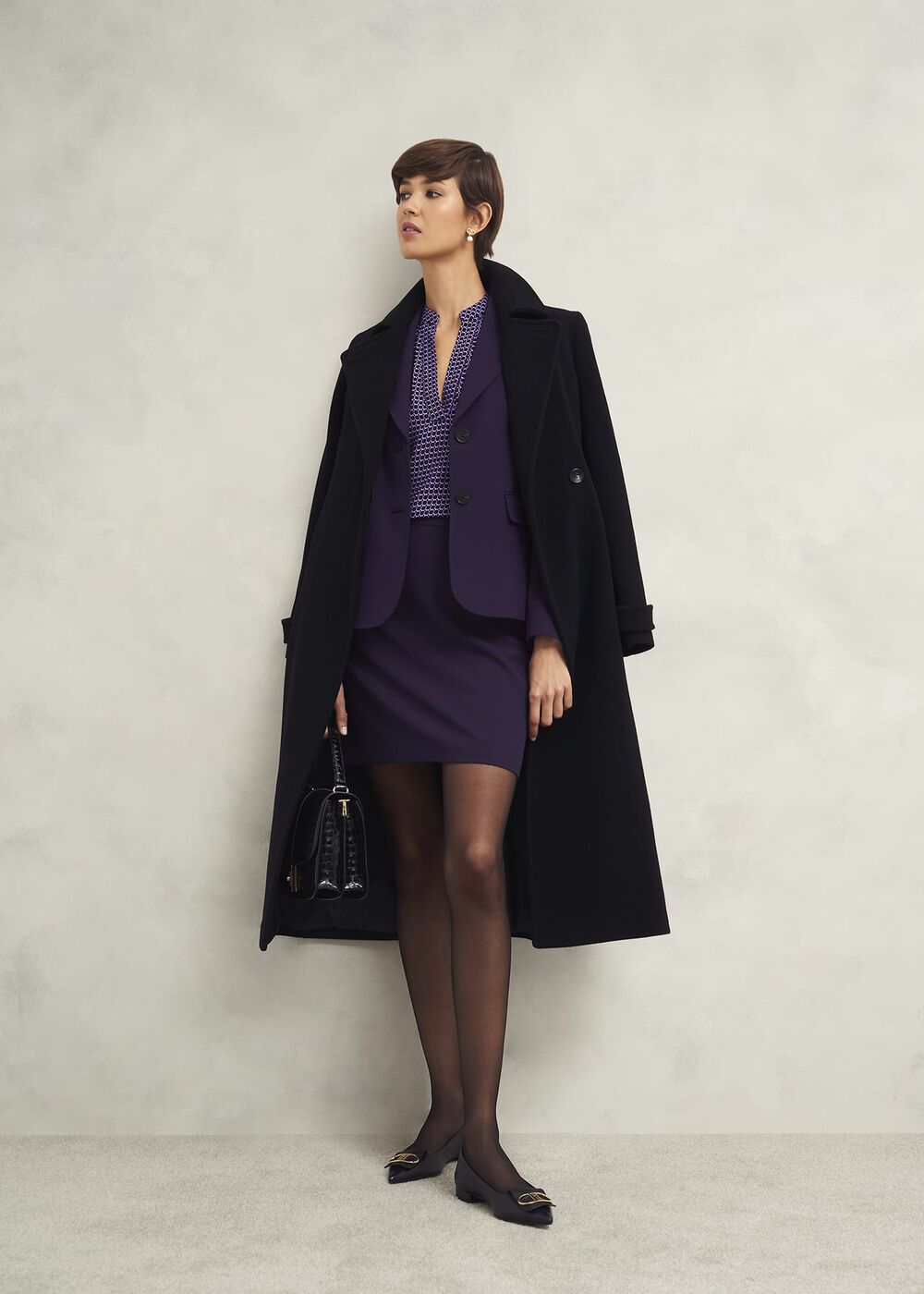 Fenella Aline Skirt, Grape Purple, hi-res