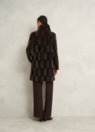 Petite Rosanne Faux Fur Coat, Alder Brown, hi-res