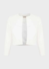 Elize Textured Jacket, Ivory, hi-res