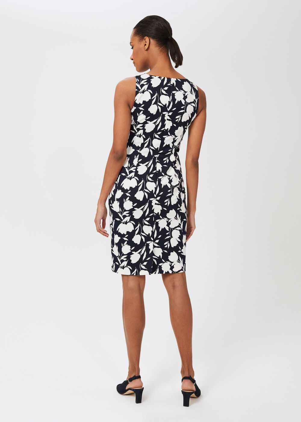 Moira Floral Shift Dress, Midnight Ivory, hi-res