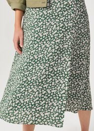 Annette Floral Midi Skirt, Green Multi, hi-res