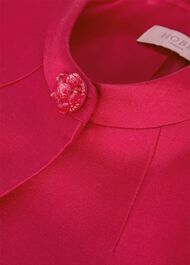 Julietta Silk Blend Jacket, Fuchsia Pink, hi-res