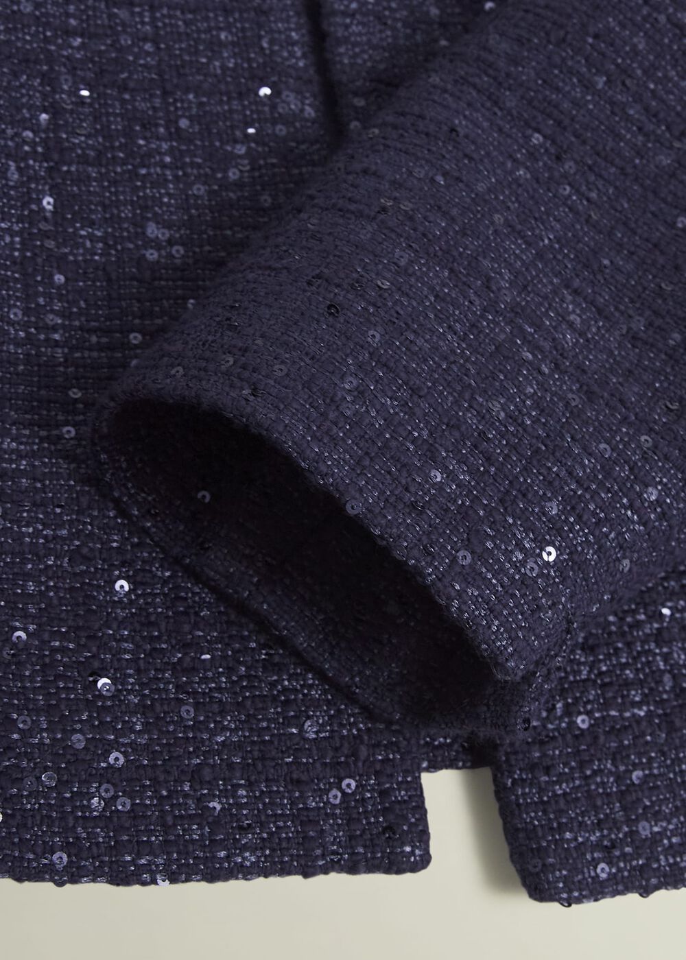 Prisha Sequin Tweed Jacket, Midnight Navy, hi-res
