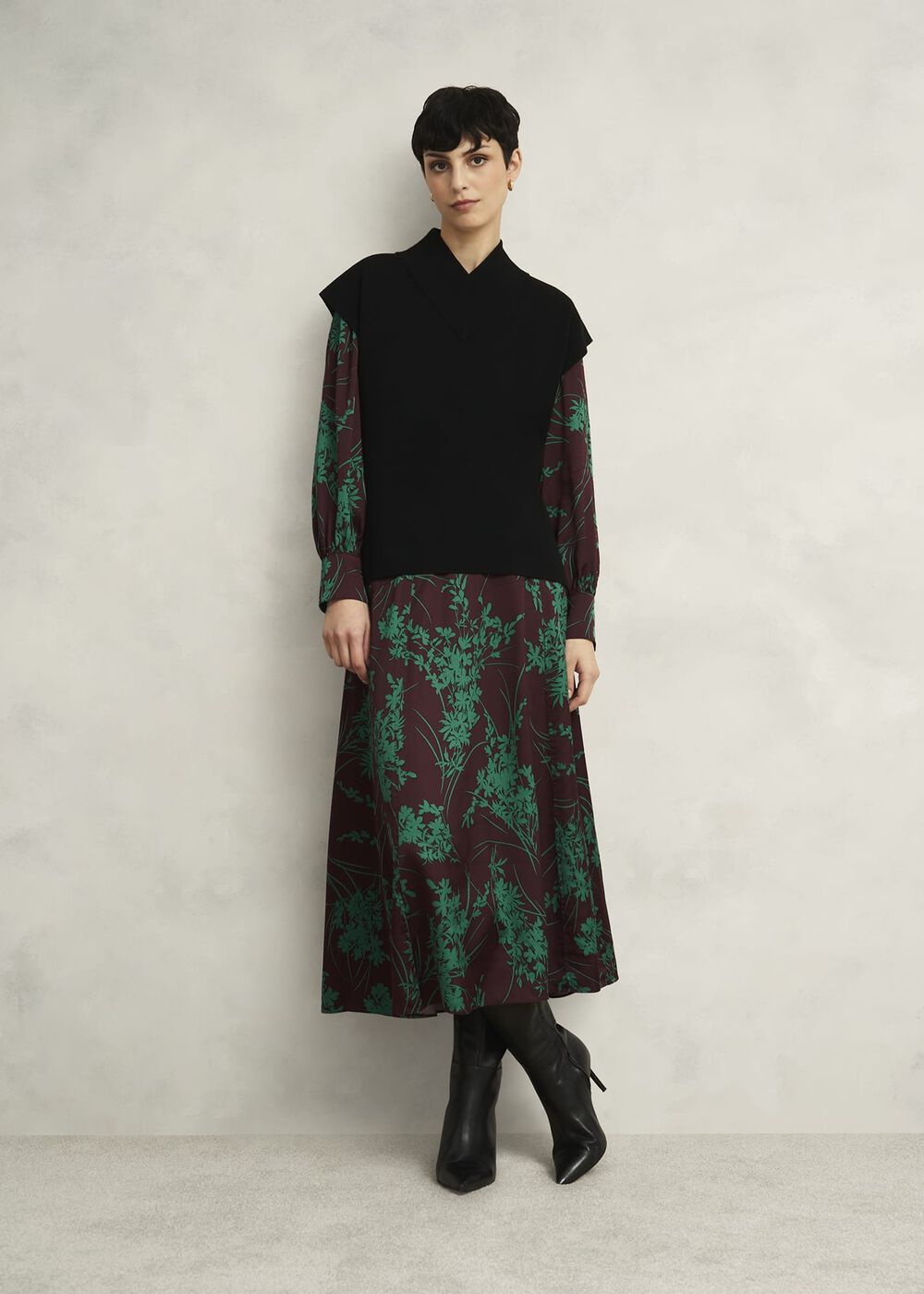 Grasmere Skirt, Brown Green, hi-res