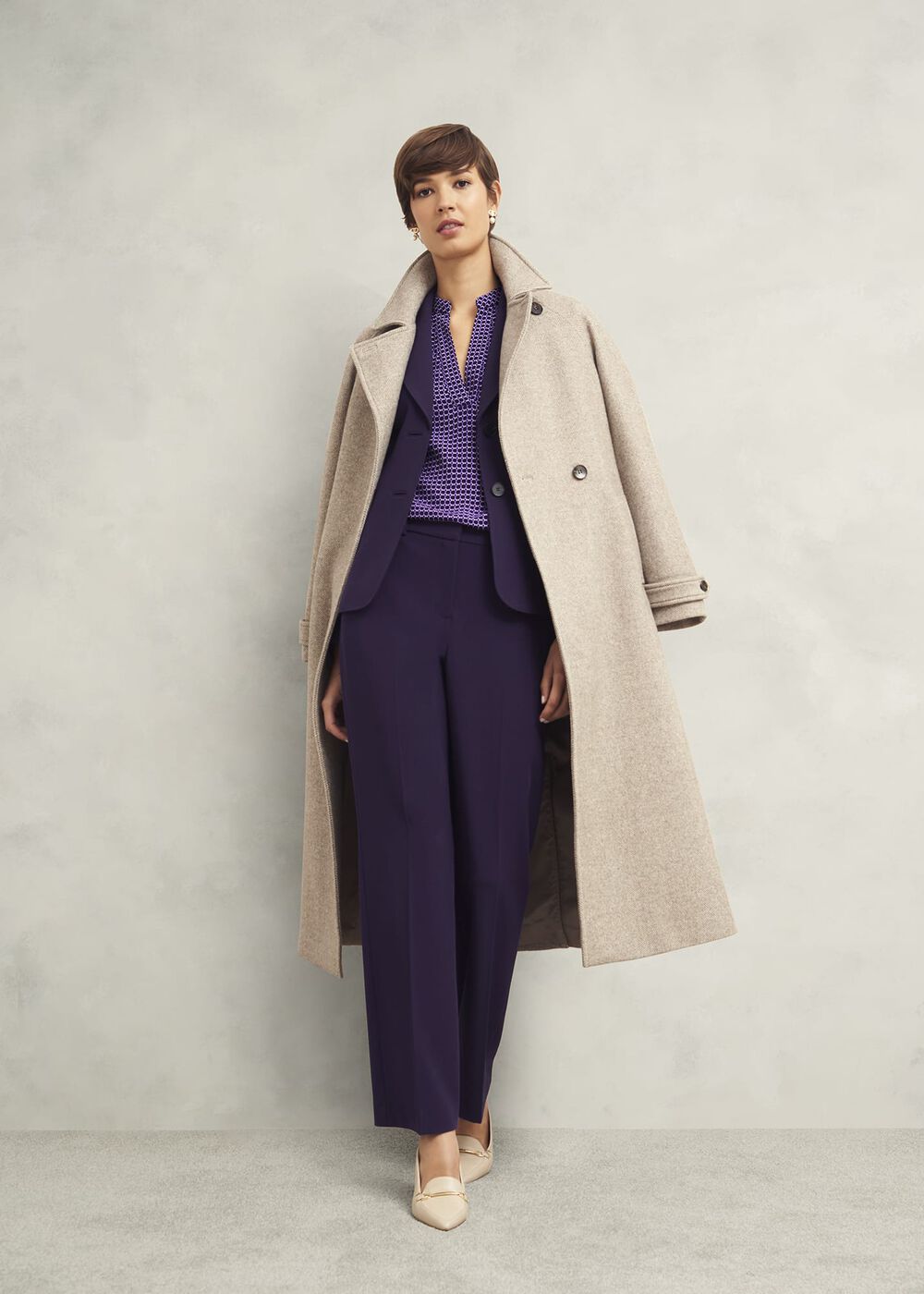 Fenella Straight Pants, Grape Purple, hi-res