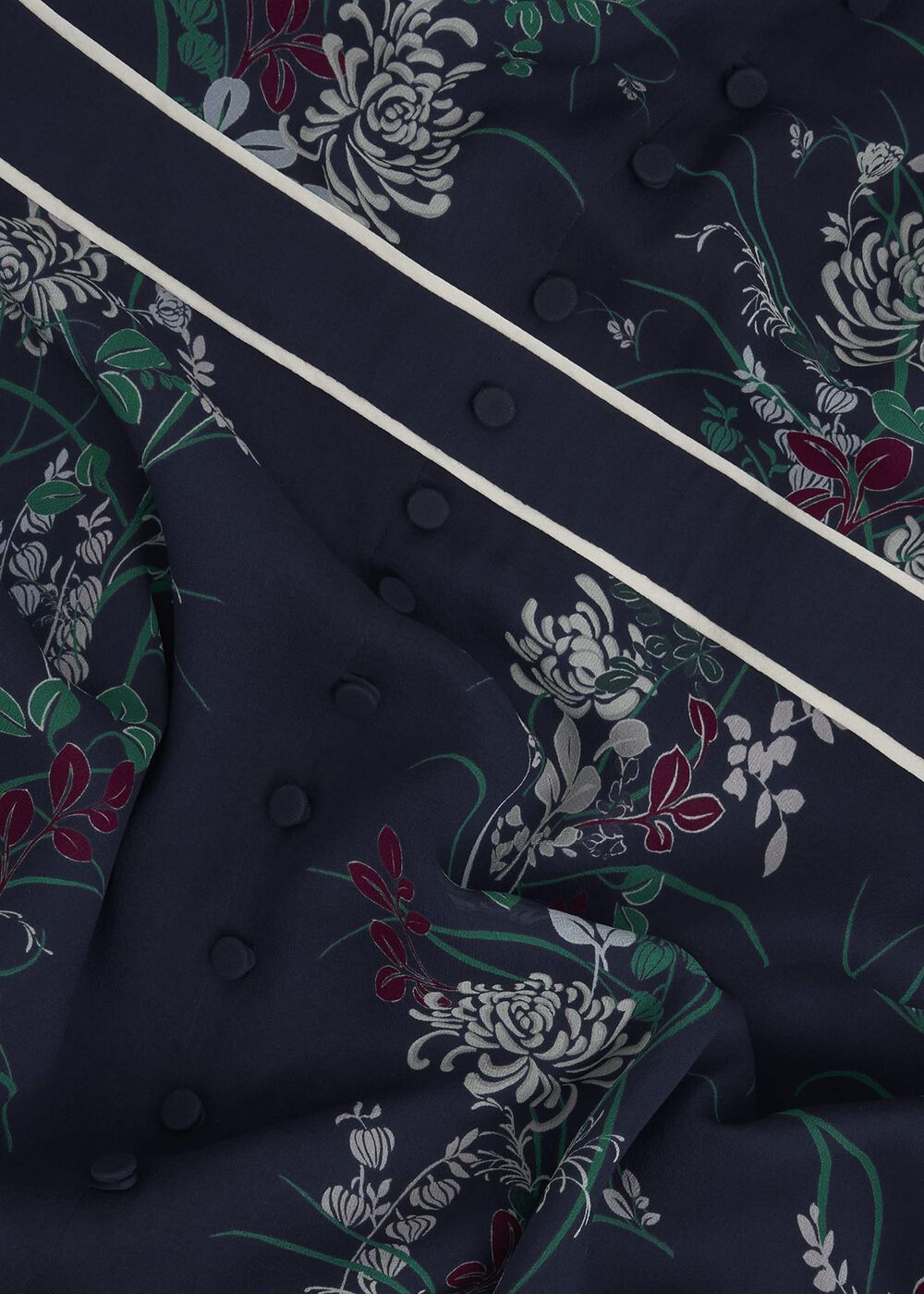 Sia Floral Silk Dress, Midnight Multi, hi-res