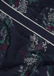 Sia Floral Silk Dress, Midnight Multi, hi-res