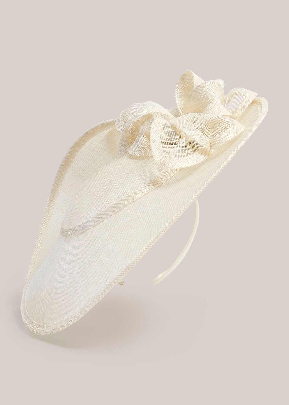 Elaina Fascinator, Warm Ivory, hi-res