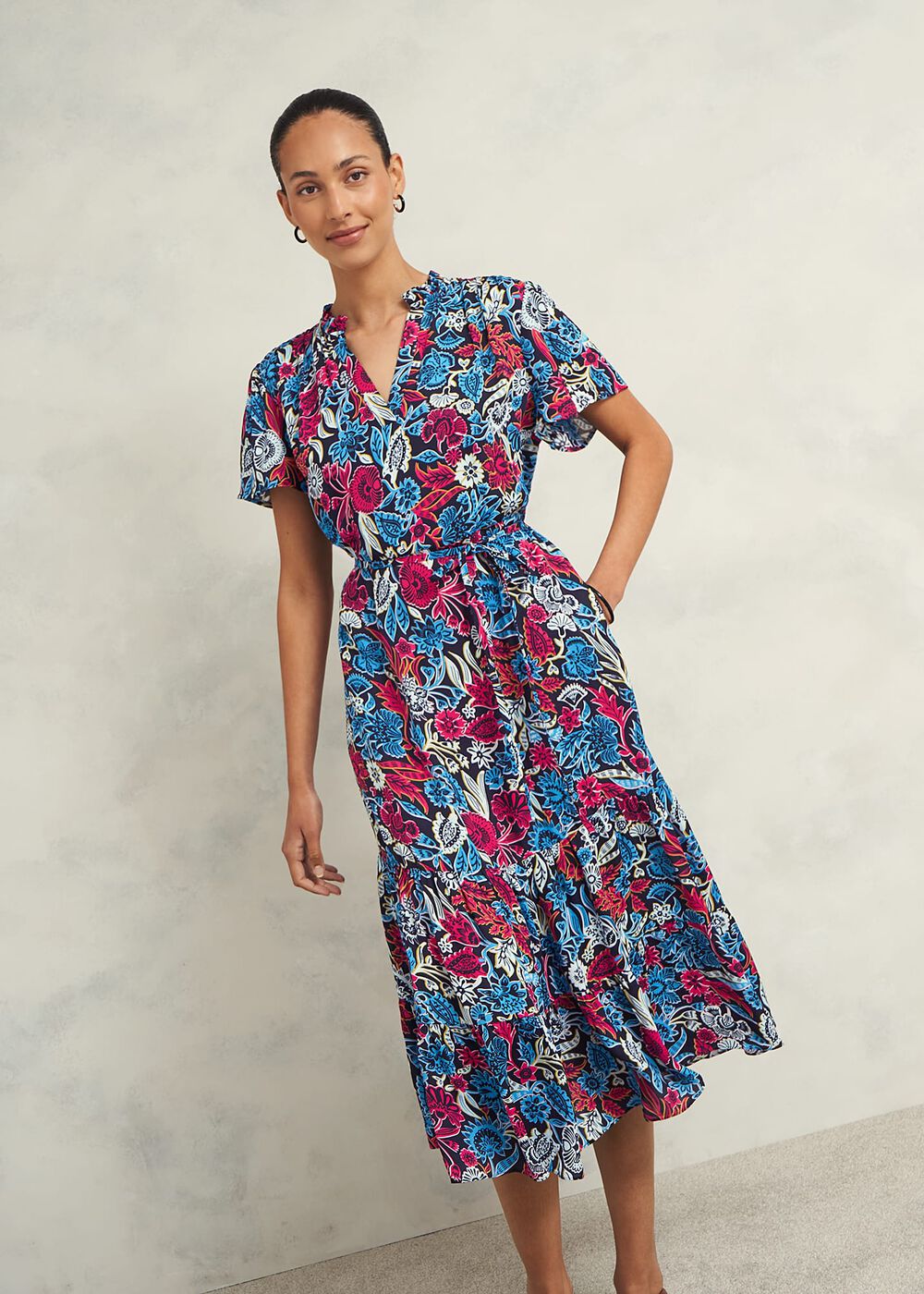 Sia Slv Dress, Multi, hi-res