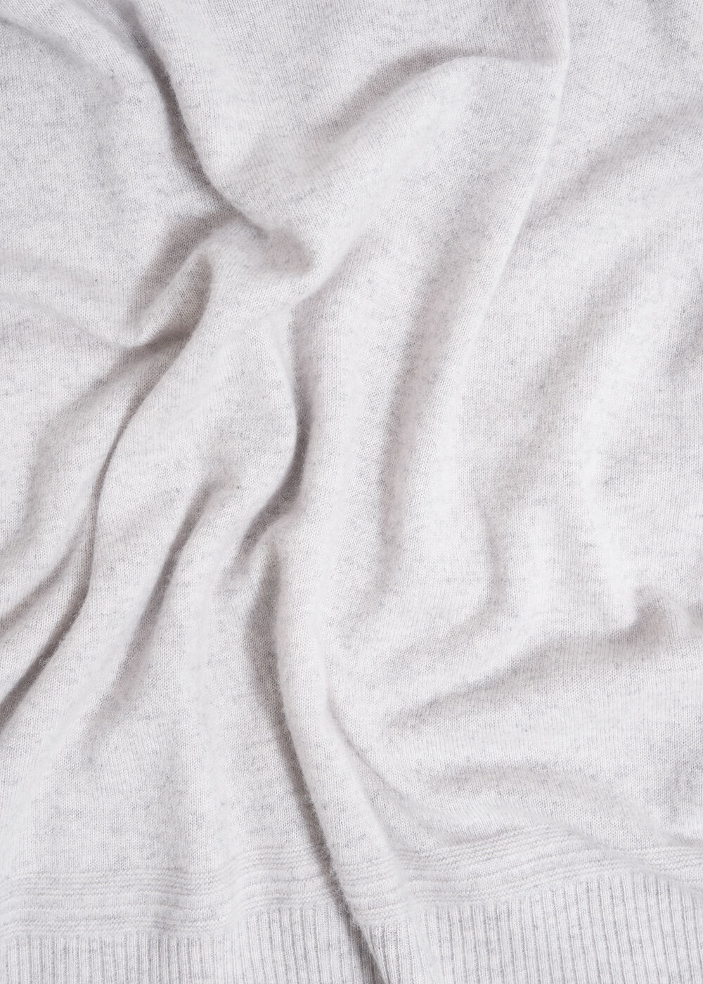 Carine Cashmere Sweater, Pale Grey Marl, hi-res