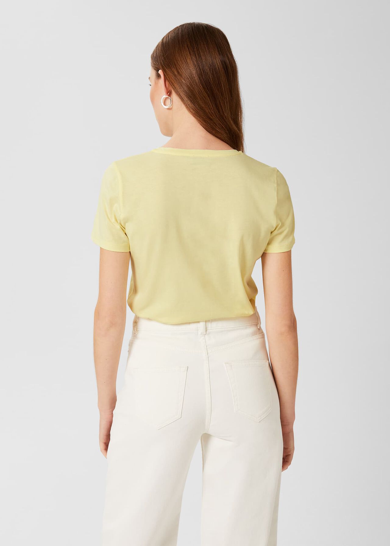 Pixie Cotton T-Shirt, Light Yellow, hi-res