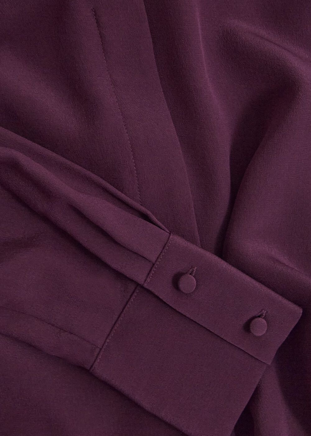 Mimi Silk Blouse, Warm Plum, hi-res