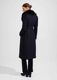 Petite Arielle Wool Blend Coat, Navy, hi-res