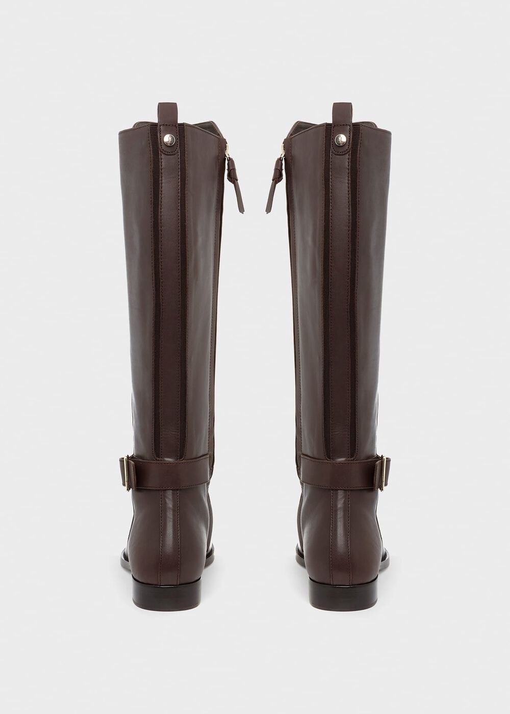 Lisette Leather Knee Boot, Dark Brown, hi-res