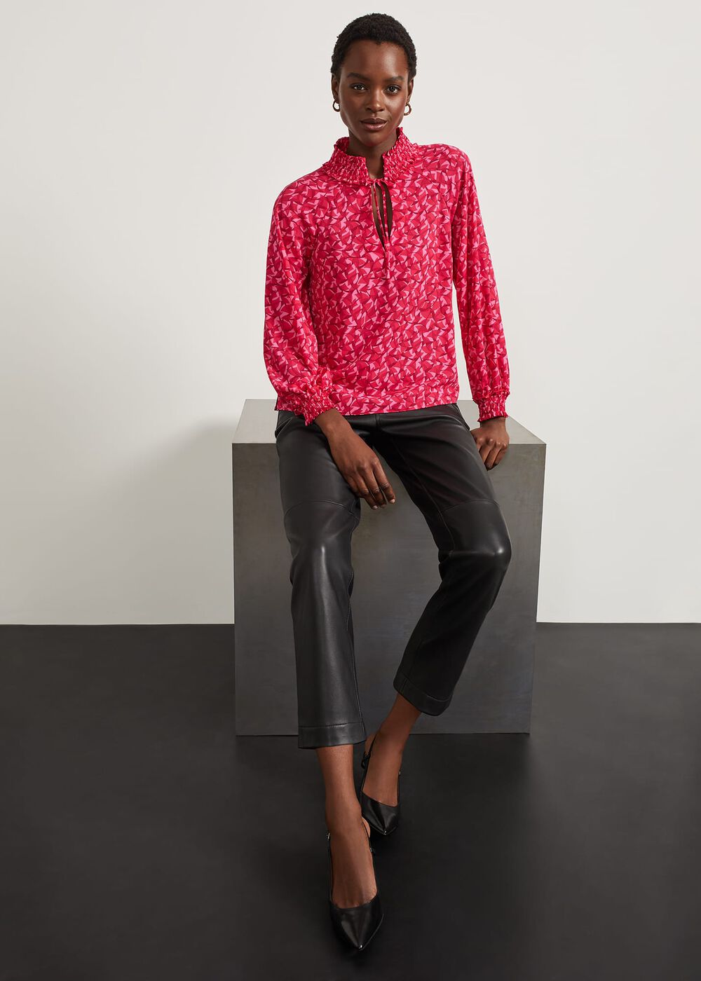 Kinsey Leather Pants, Black, hi-res