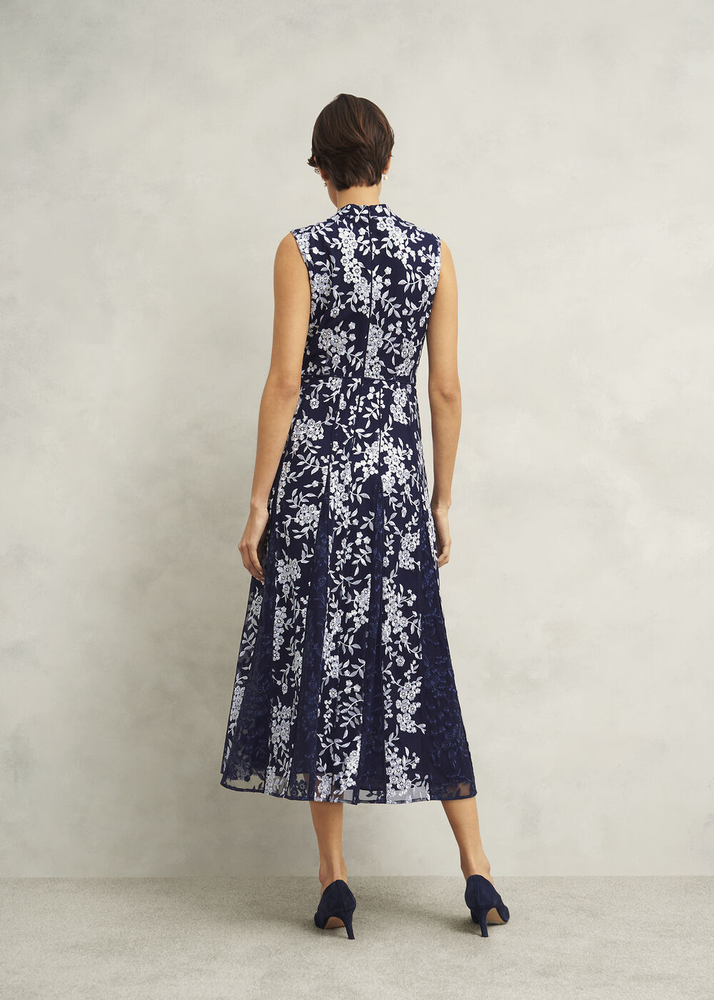 Quin Embroidered Dress, Midnight Ivory, hi-res