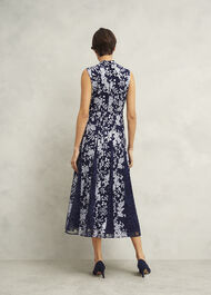 Quin Embroidered Dress, Midnight Ivory, hi-res