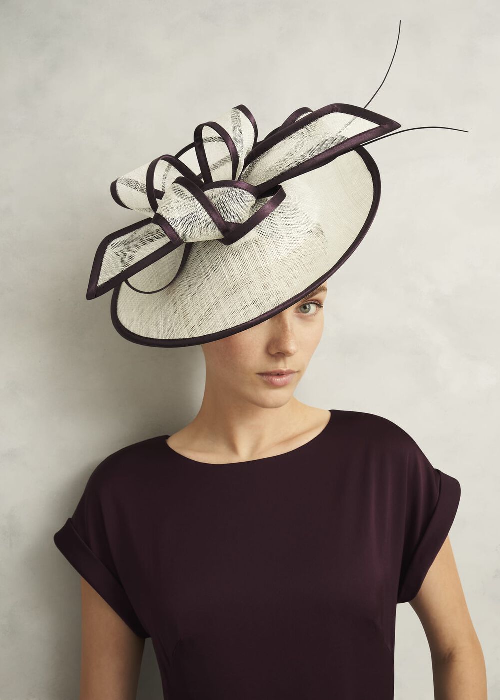 Chloe Fascinator, Buttercream Red, hi-res