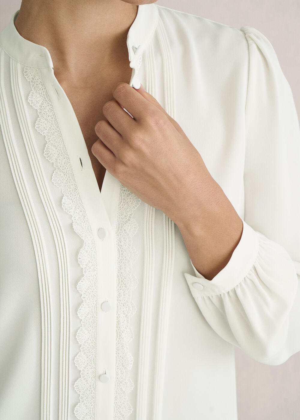 Dominica Blouse, True Ivory, hi-res
