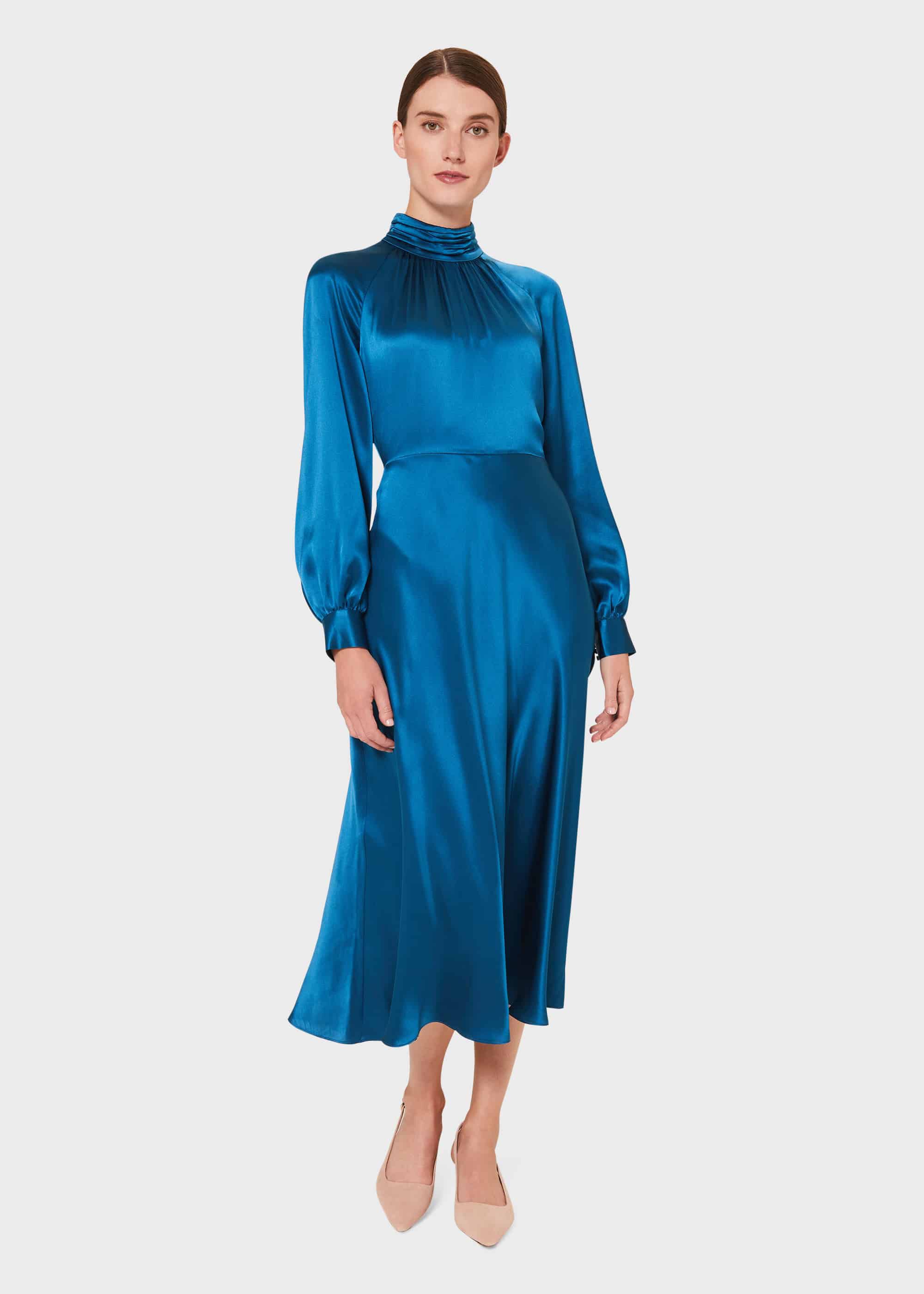 hobbs turquoise dress