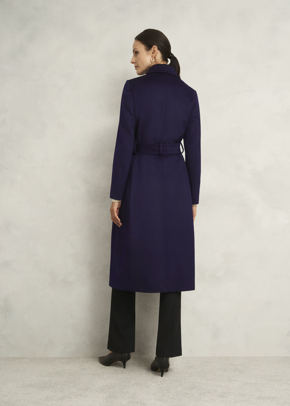 Petite Livia Wool Coat, Midnight Purple, hi-res
