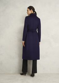 Petite Livia Wool Coat, Midnight Purple, hi-res