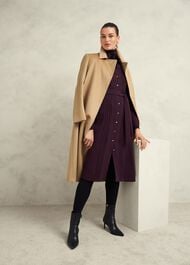 Livia Wool Coat, Hobbs Camel, hi-res