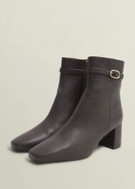 Gabriella Ankle Boots, Chocolate Brown, hi-res