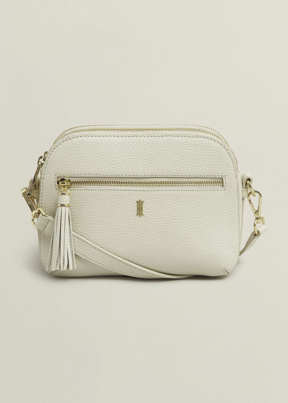 Carlton Leather Crossbody Bag, Chalk Beige, hi-res