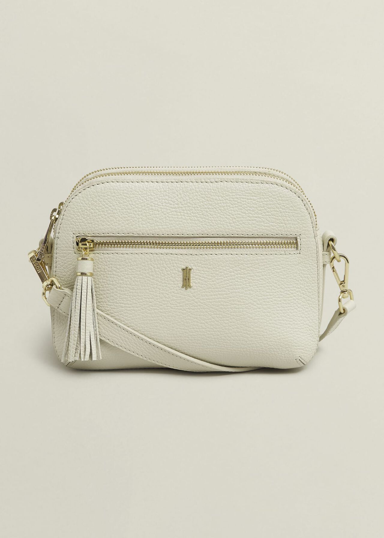 Carlton Leather Crossbody Bag, Chalk Beige, hi-res