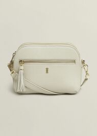 Carlton Leather Crossbody Bag, Chalk Beige, hi-res