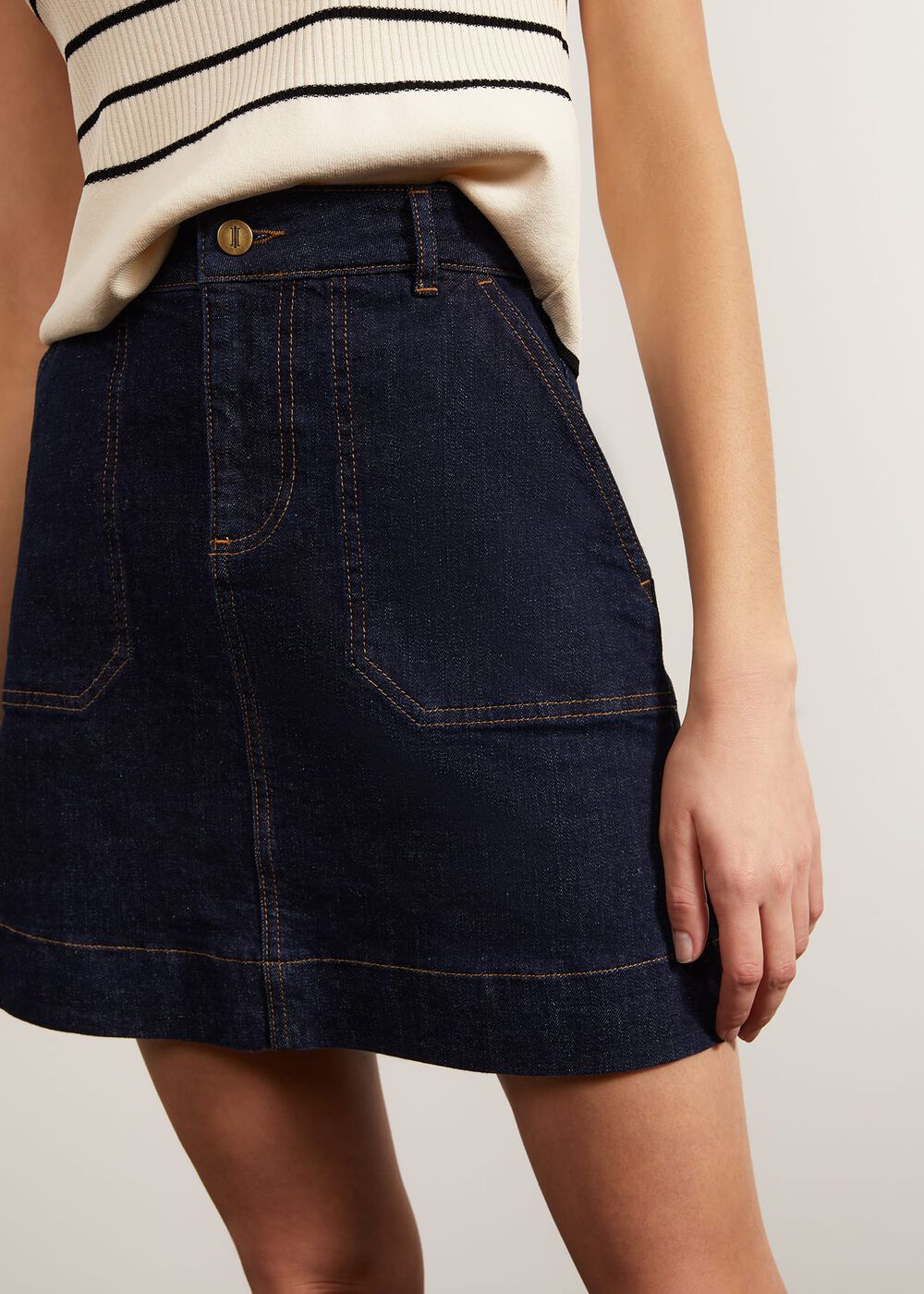 Lily Skirt, Indigo, hi-res