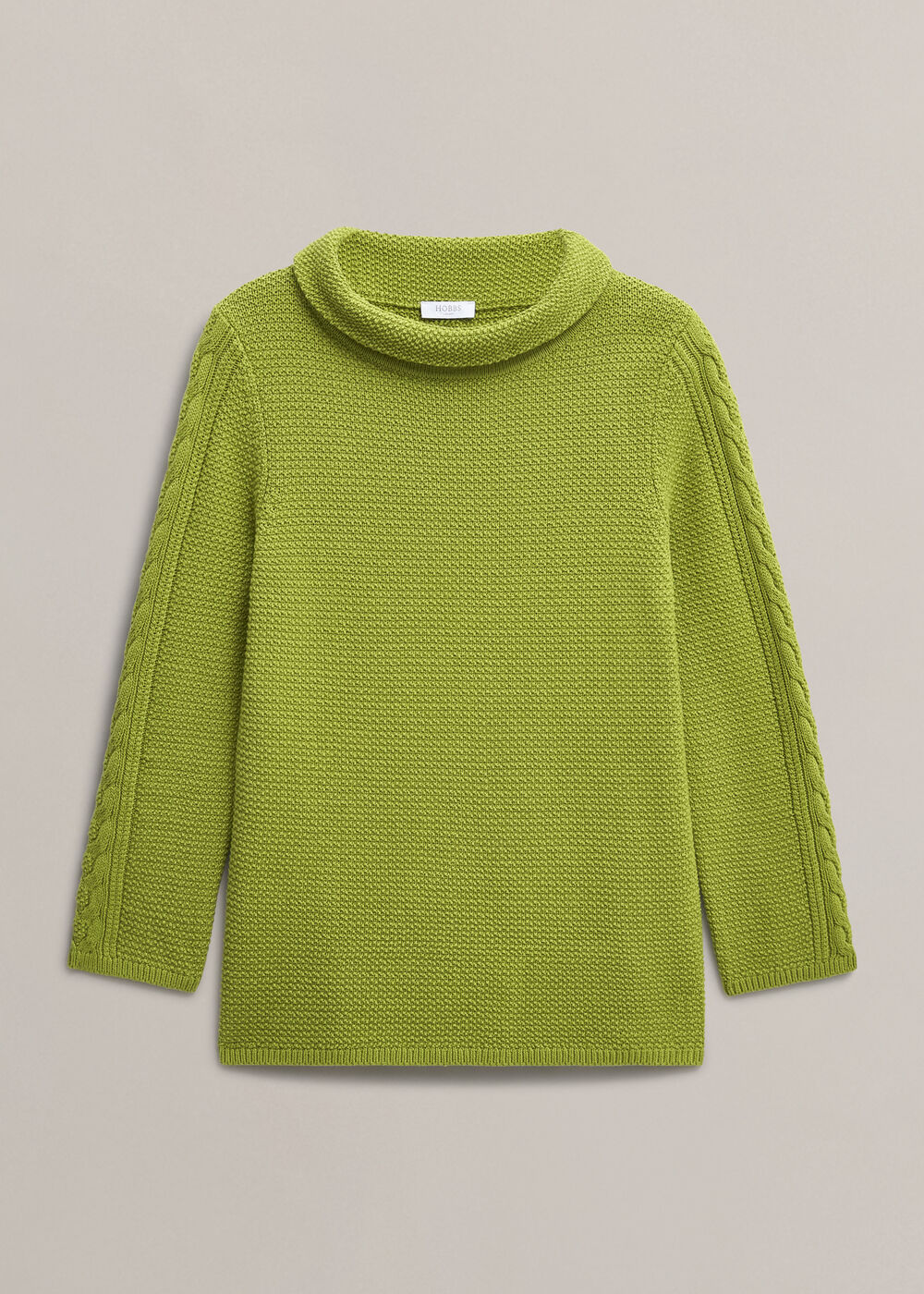 Camilla Cotton Sweater, Pear Green, hi-res