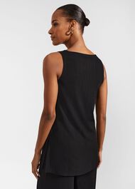 Avery Tunic Top, Black, hi-res