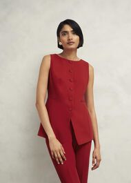 Nova Waistcoat, Pomegranate Red, hi-res