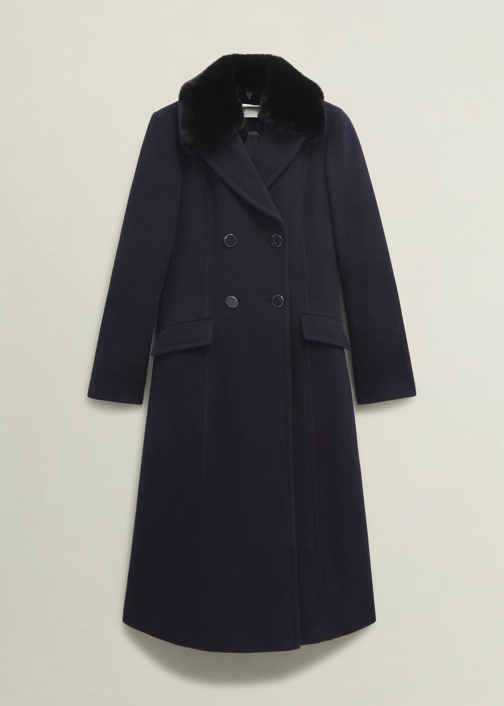 Marlene Wool Blend Coat, Navy, hi-res
