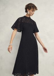 Aylesbury Lace Dress, Black, hi-res