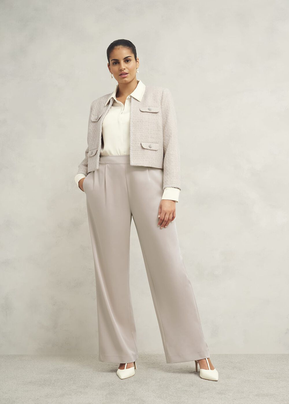 Delora Trousers, Oyster, hi-res