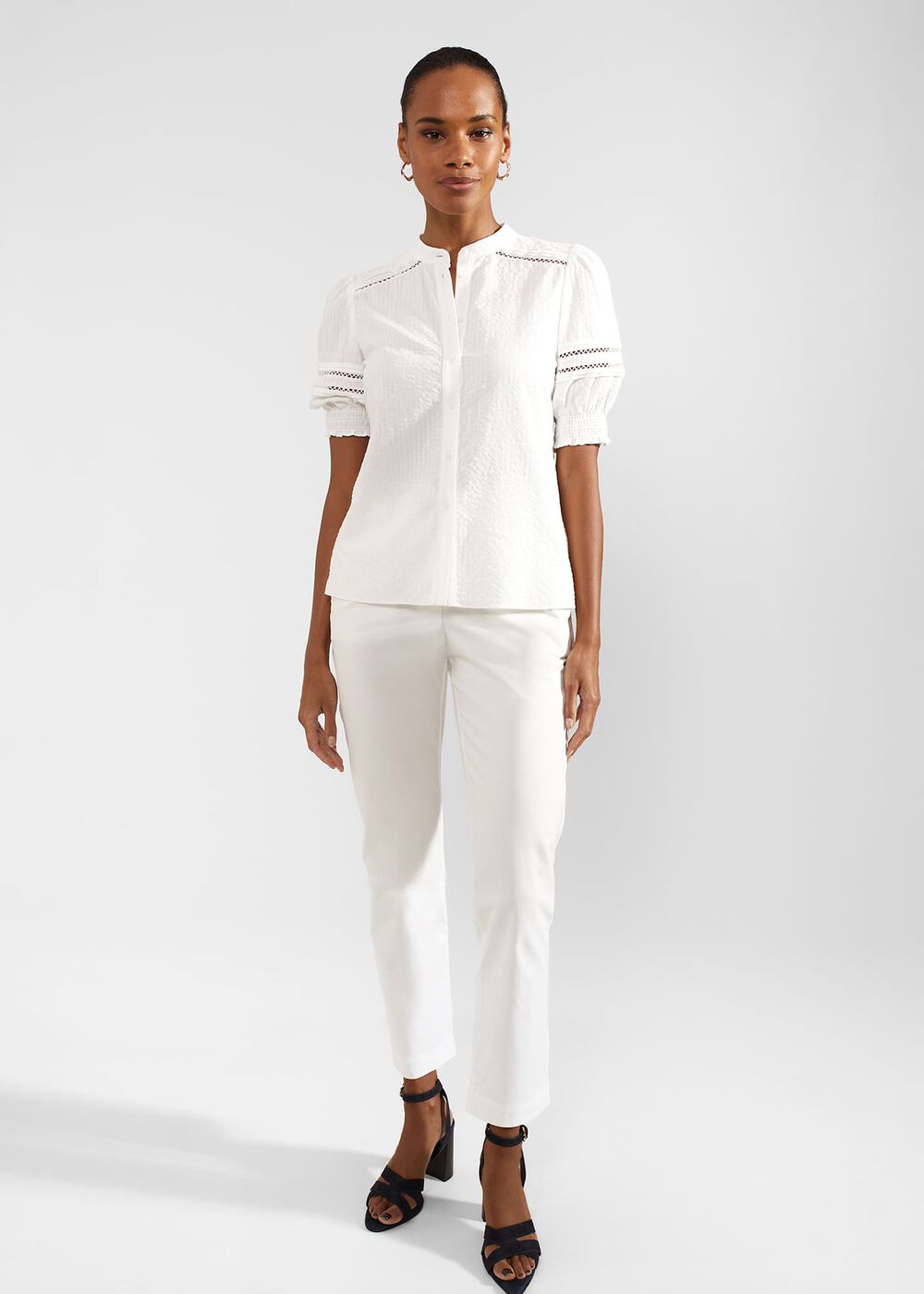 Alexandria Blouse, Ivory, hi-res