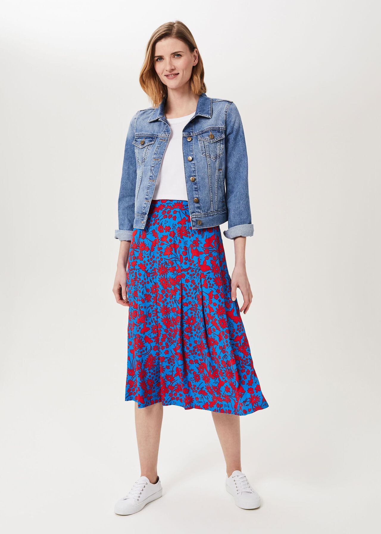 Diane Floral Midi Skirt | Hobbs UK