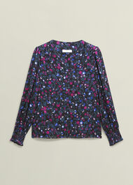 Tasha Blouse, Black Multi, hi-res