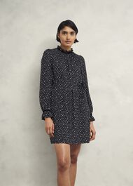 Otilla Dress, Black Ivory, hi-res