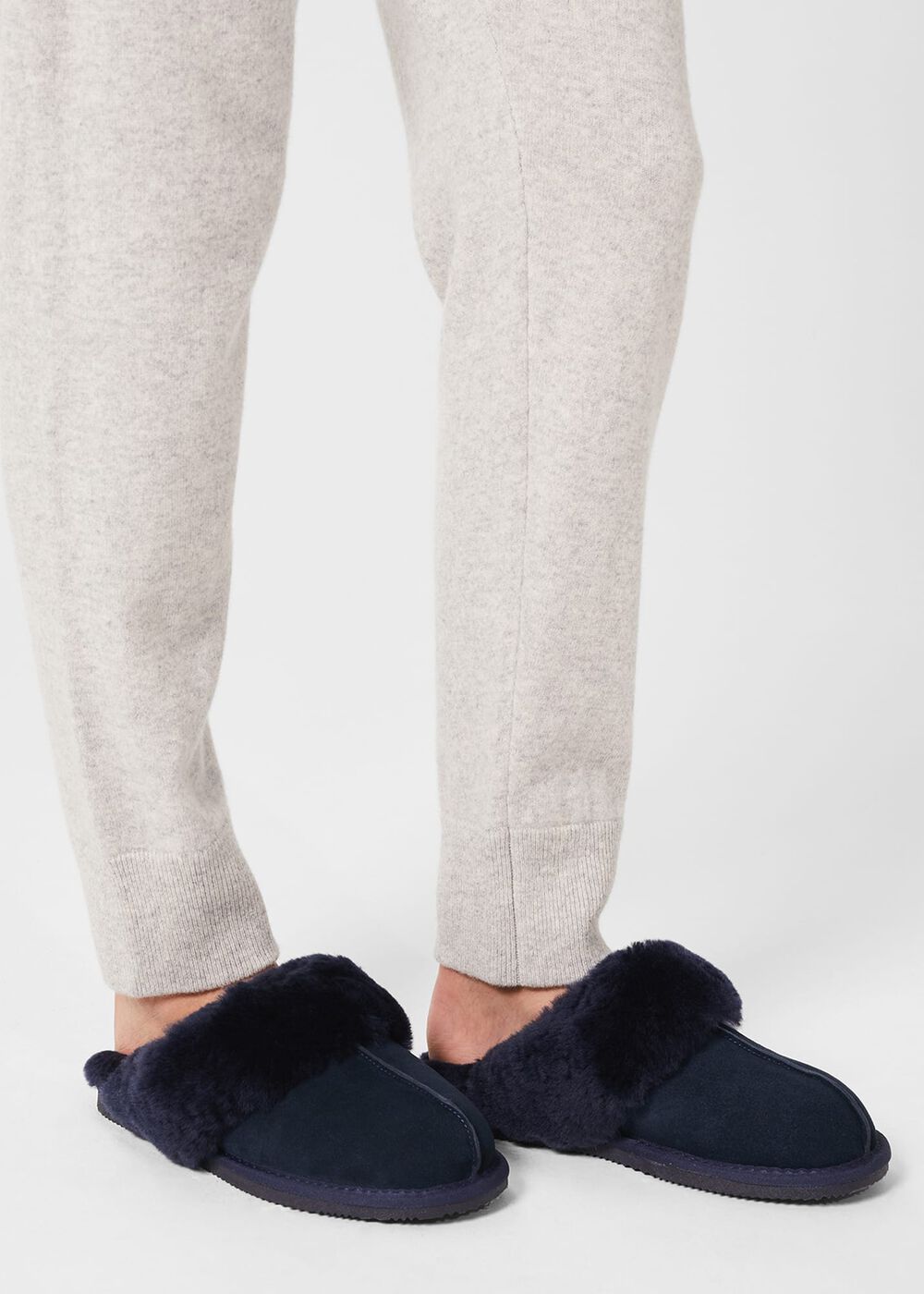 Lillian Slipper, Navy, hi-res